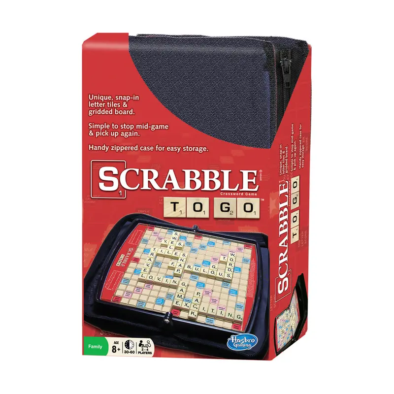 Scrabble To Go – Compact Portable Edition Word Game