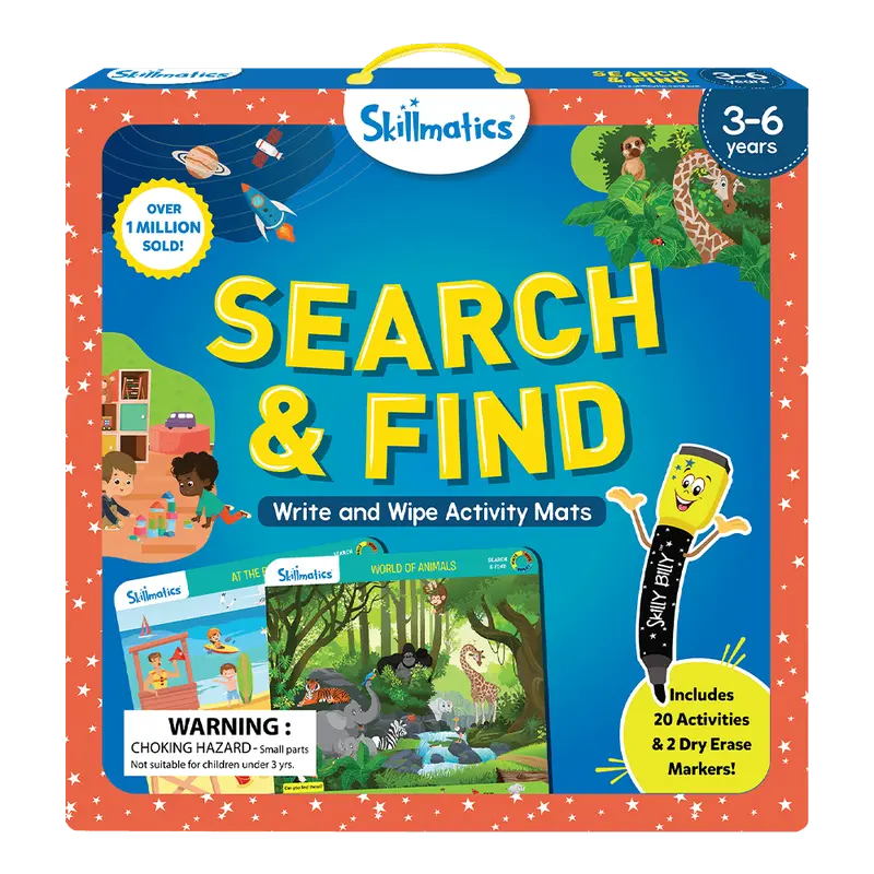 Search & Find Reusable Learning Mats – Wipe-Clean Educational Activity Sheets