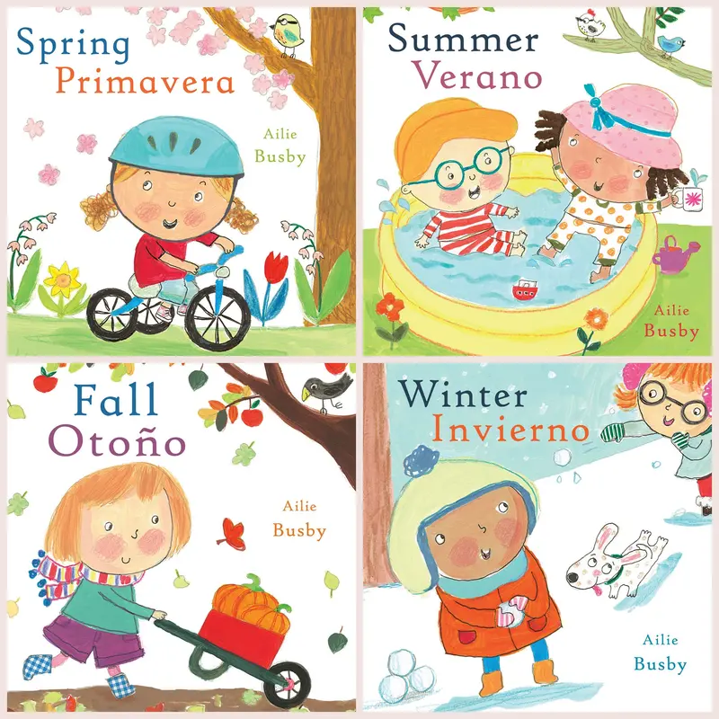 Seasons/Estaciones Bilingual English–Spanish Board Book Collection (4-Book Set)