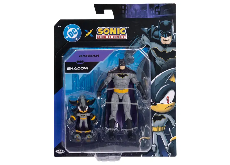 SEGA DC Crossover Action Figures: Sonic & Batman 6-Inch Collectible Duo