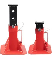 Set of Two 12-Ton Heavy-Duty Jack Stands — Welded Steel, Pin-Adjustable | Torin TZ120006