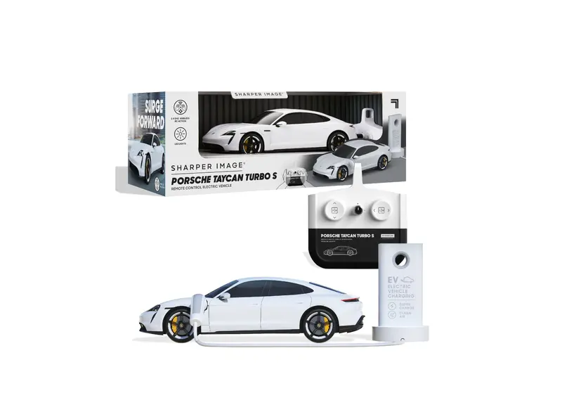 Sharper Image 1:20 Scale Porsche Taycan Turbo S RC Electric Car