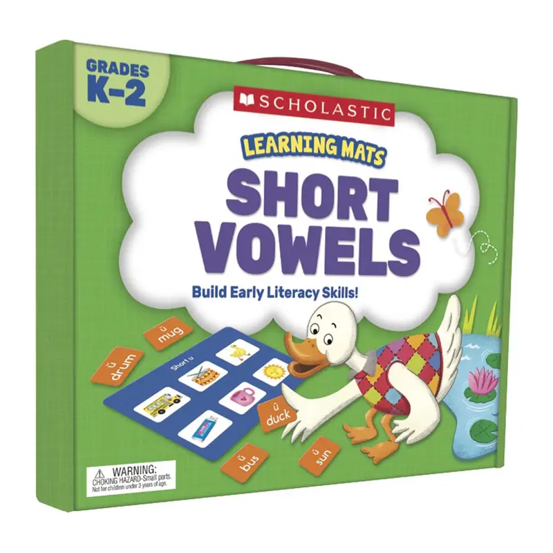 Short Vowels Learning Mats Kit – Scholastic Phonics Resource for Grades K–2