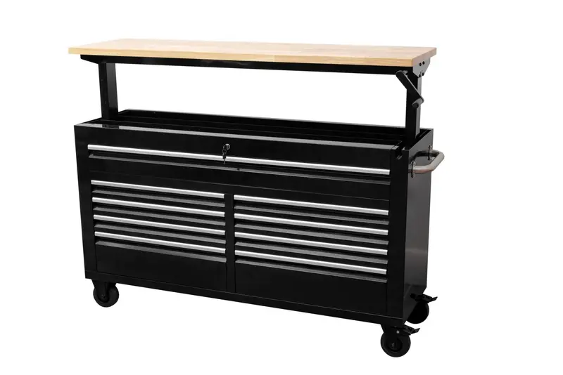Siebel 60-Inch Adjustable Tool Bench – 9-Drawer Heavy-Duty Workstation with Modular Storage (Model 6010AT)
