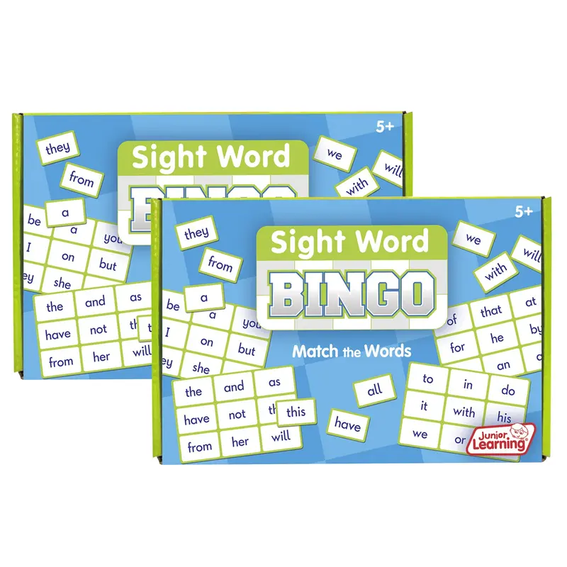 Sight Word Bingo for Early Readers – Dual-Play Educational Board Game