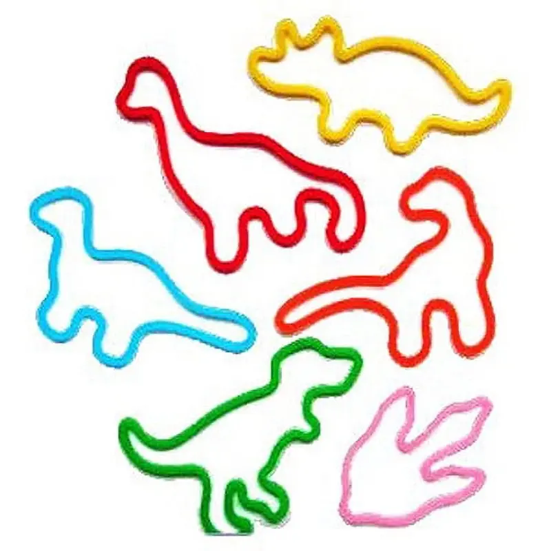 Silly Bandz Dinosaur Stretch Bracelets – 48-Piece Prehistoric Set