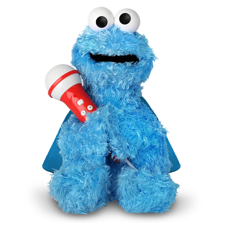 Singing Machine Sesame Street Karaoke Plush – Cookie Monster with Integrated Microphone