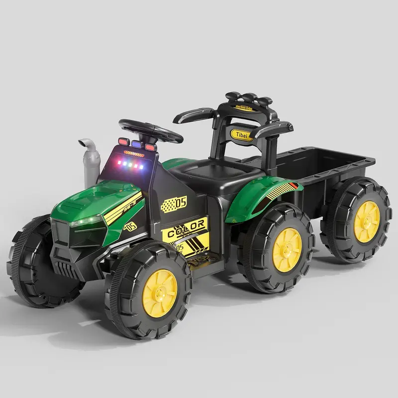 SKU 1898794 Kids’ 6V Ride-On Tractor – Electric Powered with Lights, MP3 Playback, USB Port & One-Key Start