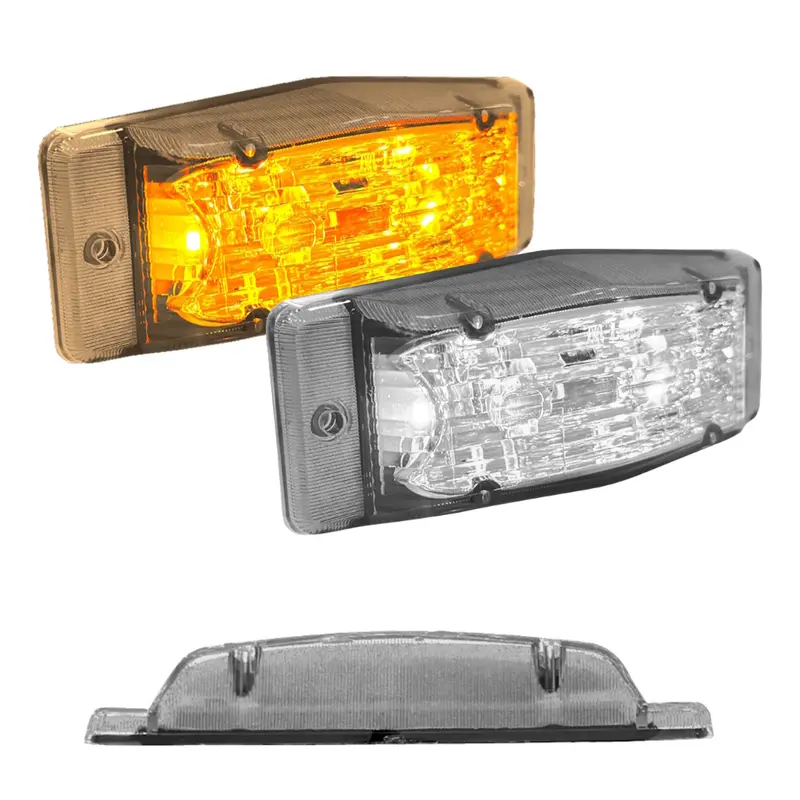 Slimline Dual-Color LED Double Burner Lamp with Clear Lens