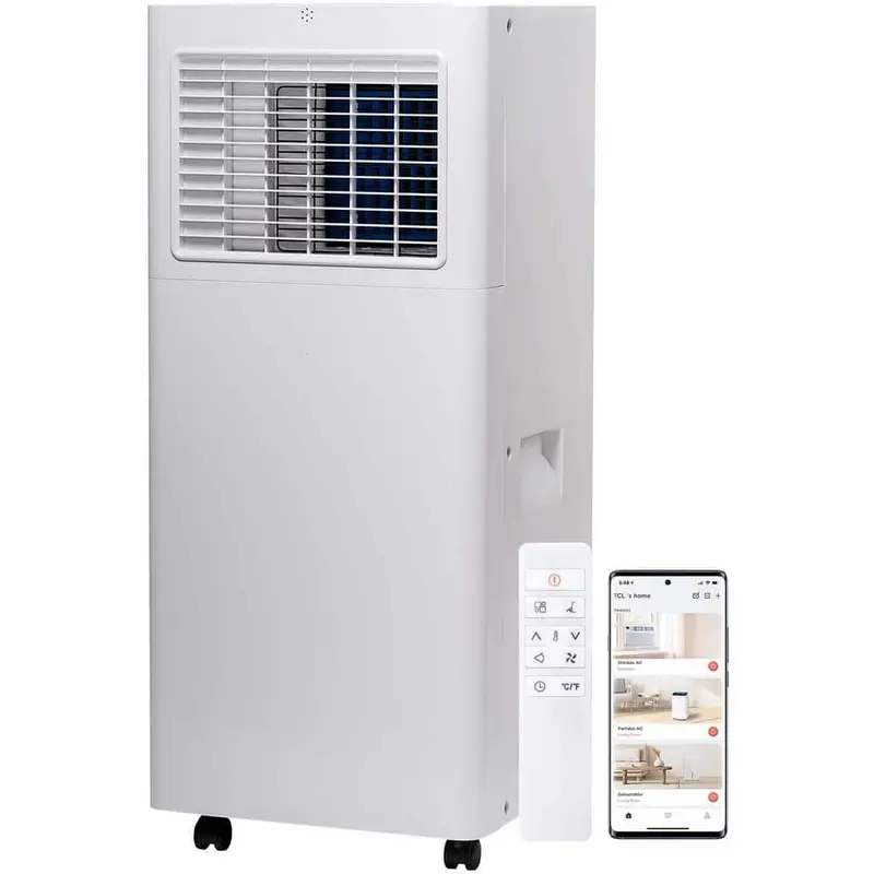 Smart 5,000 BTU Portable AC – Ultra-Compact 150 sq ft Cooler, Fan & Dehumidifier