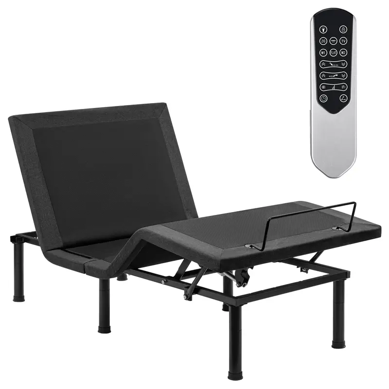 Smart Adjustable Bed Frame – Massage Function, Remote Control, USB Ports & Ambient LED Lighting
