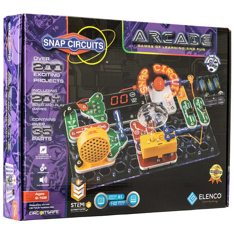 Snap Circuits Arcade Kit – Hands-On STEM Electronics Learning Set for Young Engineers