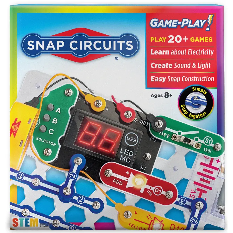 Snap Circuits Game Play – Hands-On Electronics Exploration Kit for Kids 8+