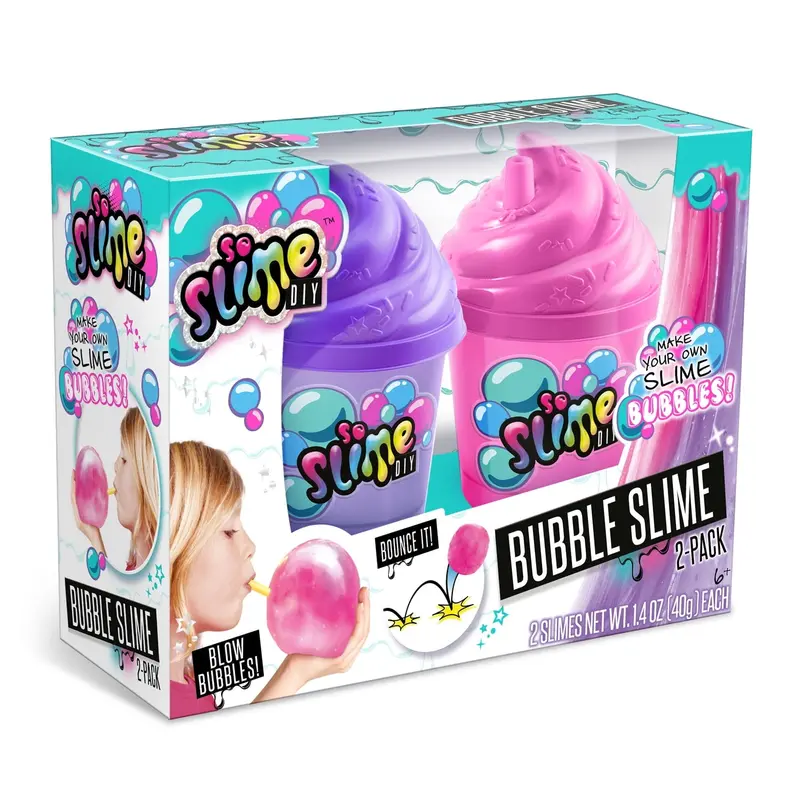 So Slime DIY Bubble Slime Kit – Two-Tone Stretchy & Poppable Slime Pack