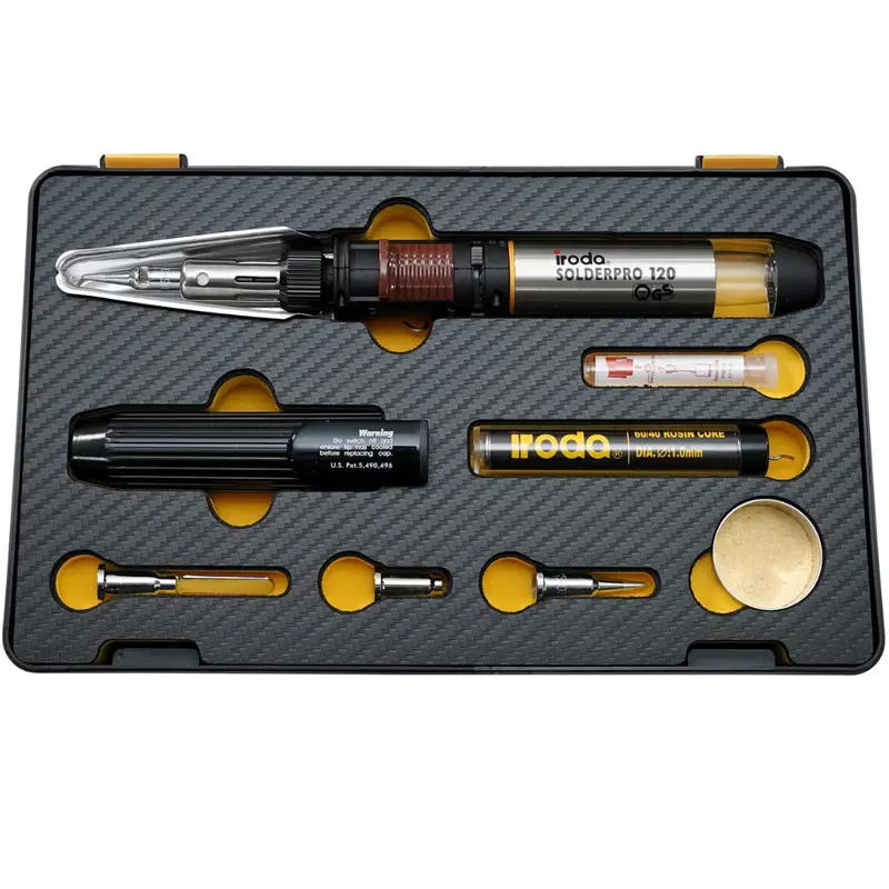 SolderPro 120 Complete Gas Soldering Kit – Iron, Fuel, Igniter & Accessories