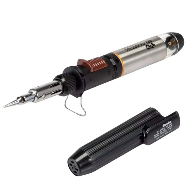 SolderPro 120 Portable Gas-Powered Soldering Iron – Flame-Heated Tip