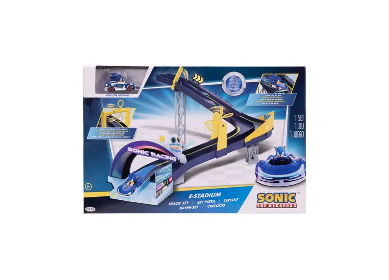 Sonic E-Stadium Racing Set – 1:64 Die-Cast Track System with High-Speed Action