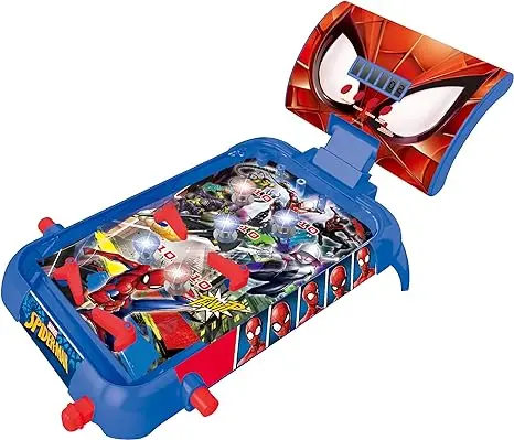 Spider-Man Themed Pinball Machine – Light-Up Electronic Arcade Experience