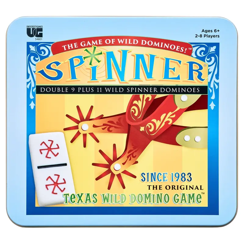Spinner – Wild Dominoes Strategy Game with 66 Custom Tiles