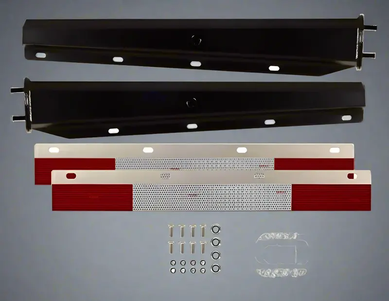 Spring-Loaded Black Stainless Steel Mud Flap Hanger for Trucks | BK3031