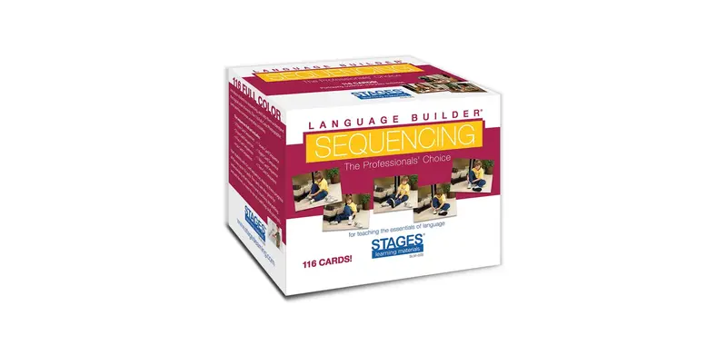 Stages Learning Language Builder Picture Sequencing Cards – Early Literacy Tool