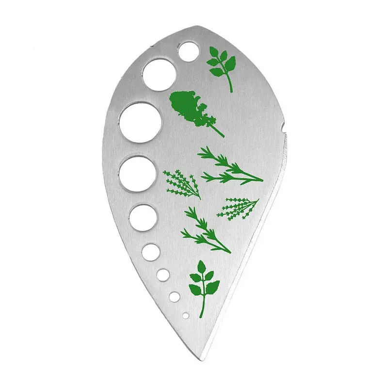 Stainless Steel Herb Stripper – 9-Hole Kitchen Tool for Efficient Leaf Removal from Stems | LS0915