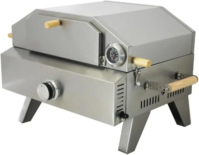 Stainless Steel Portable Propane Pizza Oven Kit for Outdoor Cooking