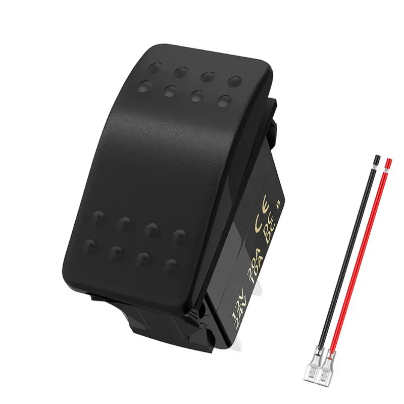 Standard Rectangular Rocker Switch – SPST ON/OFF Toggle Design