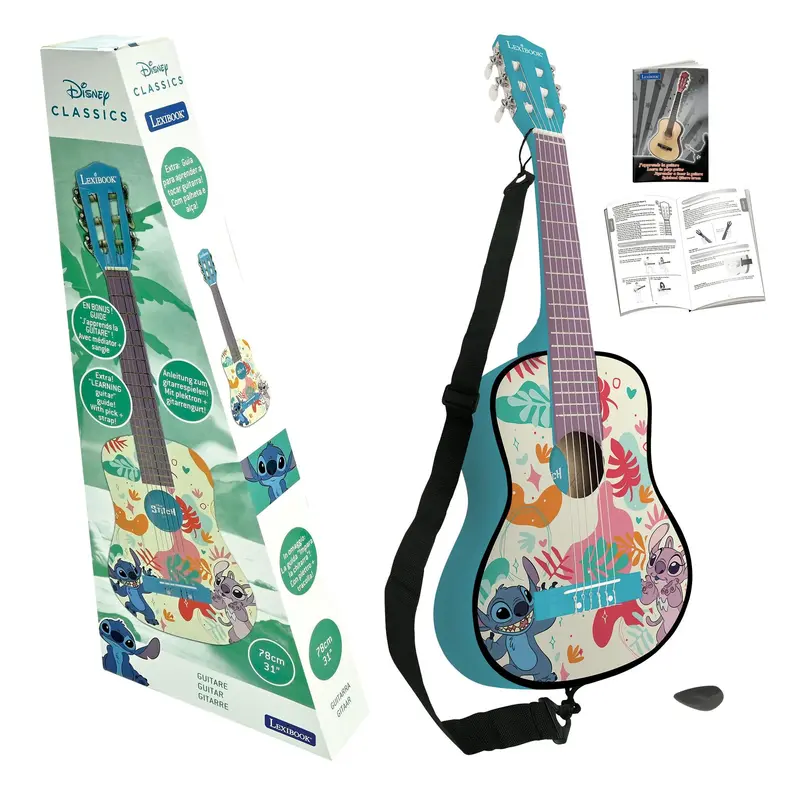 Stitch Acoustic Guitar – 31-Inch Melodic Instrument with Starter Accessories