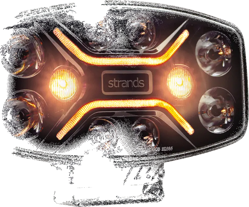 Strands Dark Knight High-Output Driving Lamp with Hazard Strobe