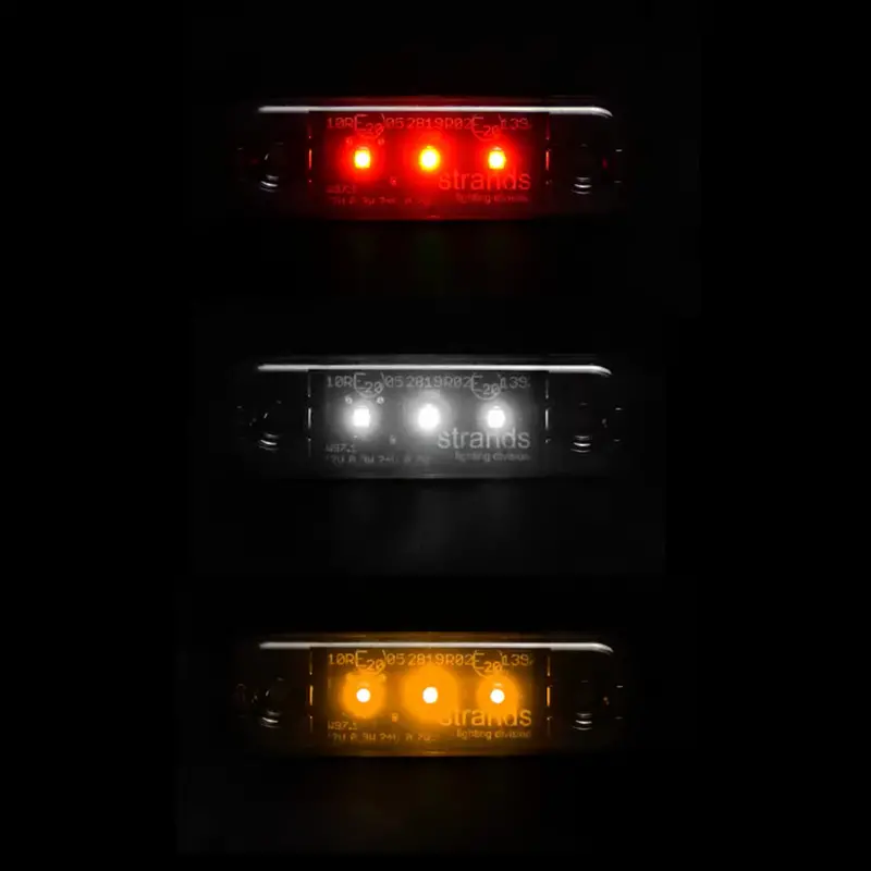 Strands Dark Knight Slim 3-LED Marker Light – Low-Profile Side/Marker Design
