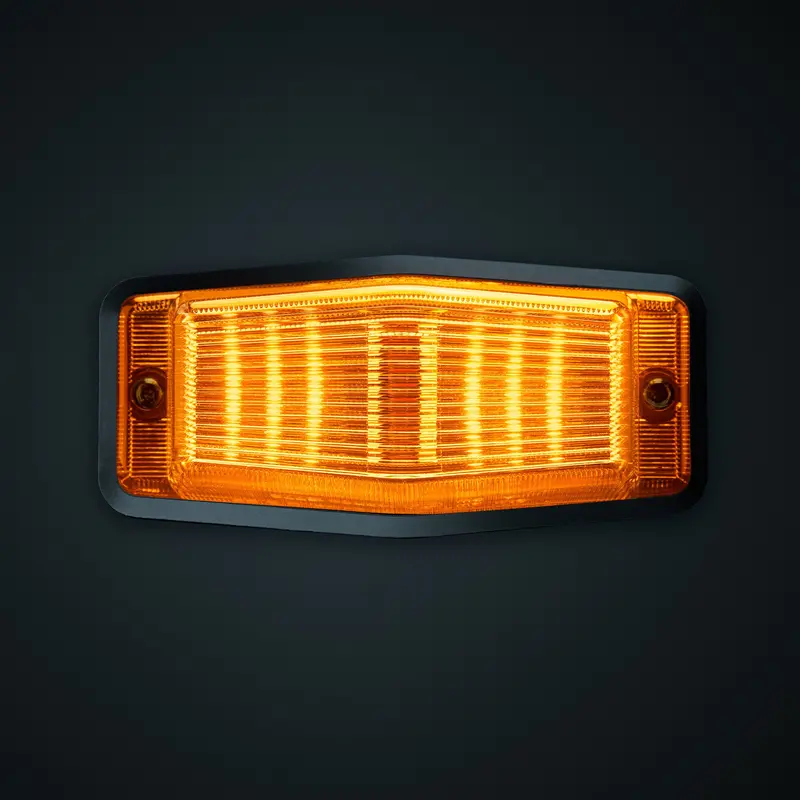 Strands Dual-Burner LED Strobe Light with Amber Lens