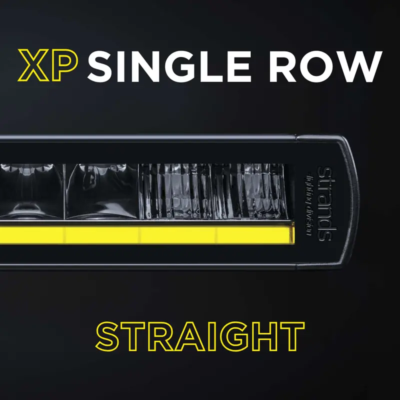 Strands Siberia XP Single-Row Light Bar with Integrated Yellow/White Position Lights