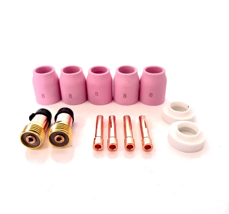 Stubby Gas Lens TIG Kit (1.6mm) – Compact Collet Body for Enhanced Shielding Gas Coverage