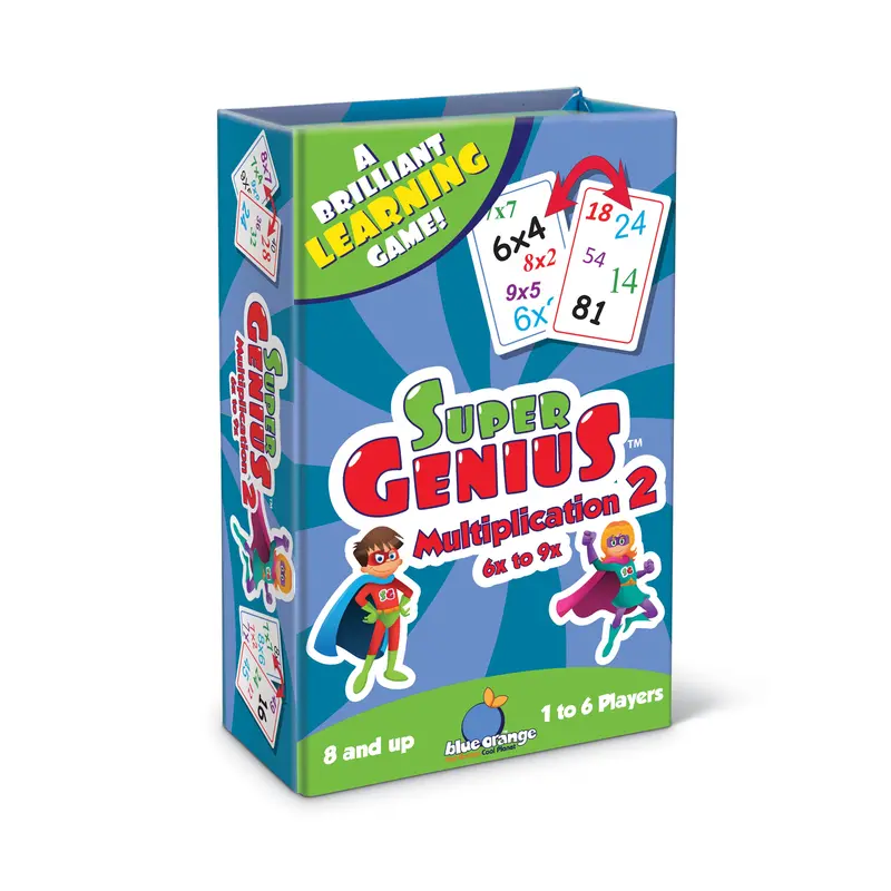 Super Genius: Multiplication 2 – Engaging Fact Fluency Card Game