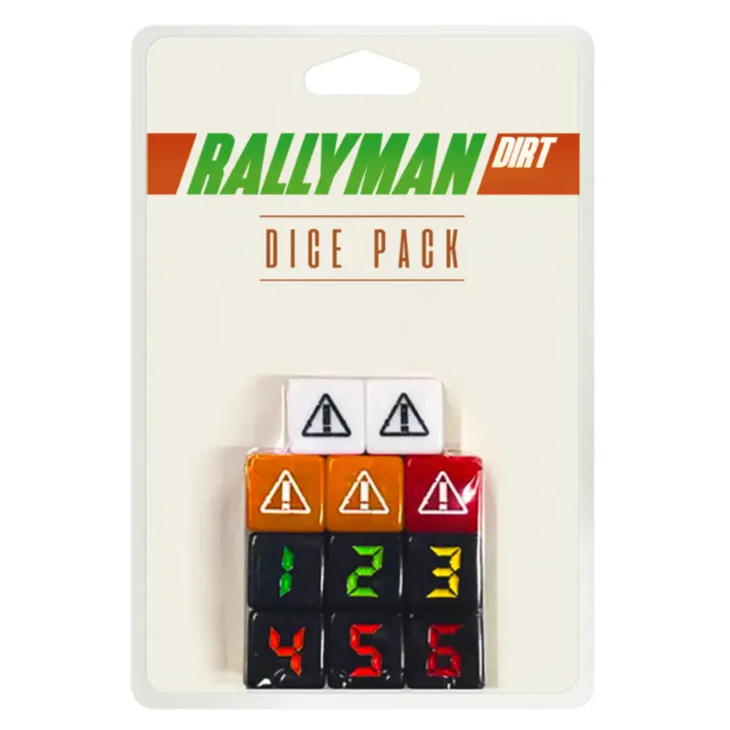Synapses Games Rallyman Dirt Dice Pack – 11 Custom Racing Dice for High-Speed Gameplay