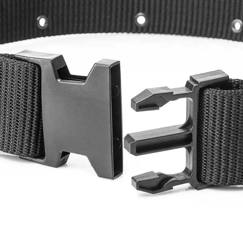 Tactical Duty Belt – Sturdy Adjustable Webbing Belt in Black for Everyday Carry