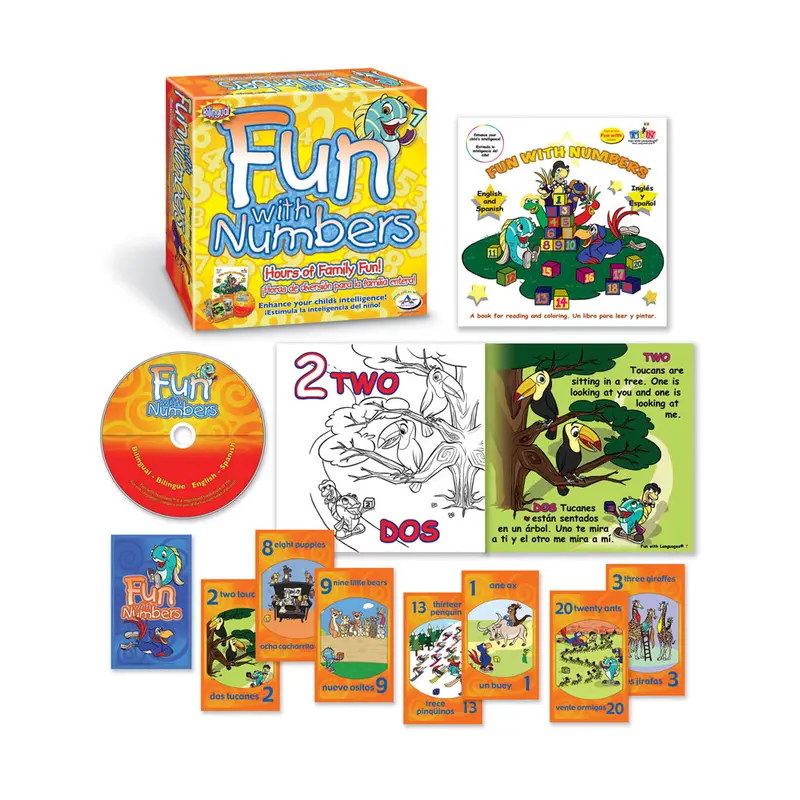 Talicor Fun with Numbers – Bilingual Early Math Learning Kit for Kids
