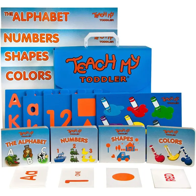 Teach My Toddler Learning Kit – Screen-Free Educational Playset: ABCs, Numbers, Shapes & Colors