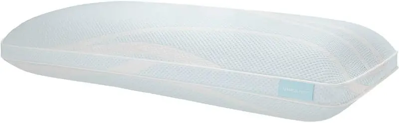 TEMPUR-Pedic Queen Memory Foam Pillow — Single Pack, Hypoallergenic Support Pillow in White