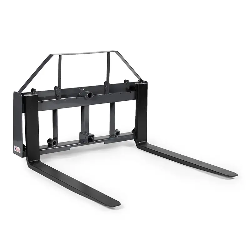 TFRLD46EURO Hay Frame & Pallet Fork Combo – Gray Euro-Mount Kit for John Deere Tractors (48″ Forks + 49″ Spear)