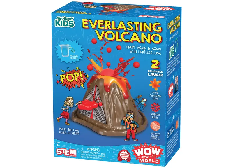 Thames & Kosmos Wow in the World Volcano Science Kit – 3 Eruption Modes, Ages 4+