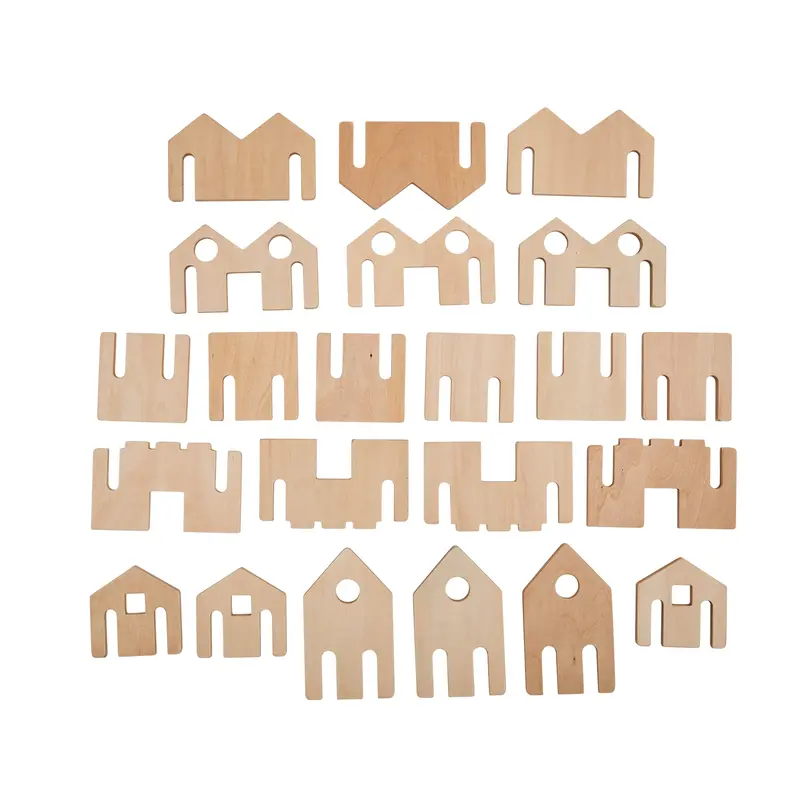 The Freckled Frog Little Happy Architect Blocks – 22-Piece Toddler-Sized Building Set (18m+)