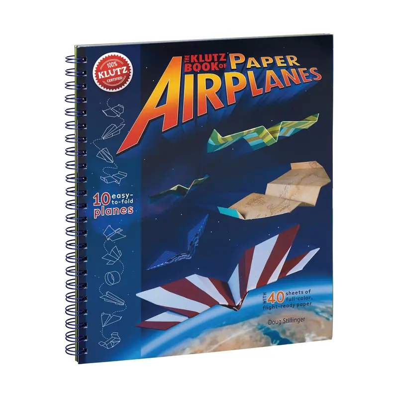 The Klutz High-Performance Paper Airplanes Craft Book – Spiral Bound