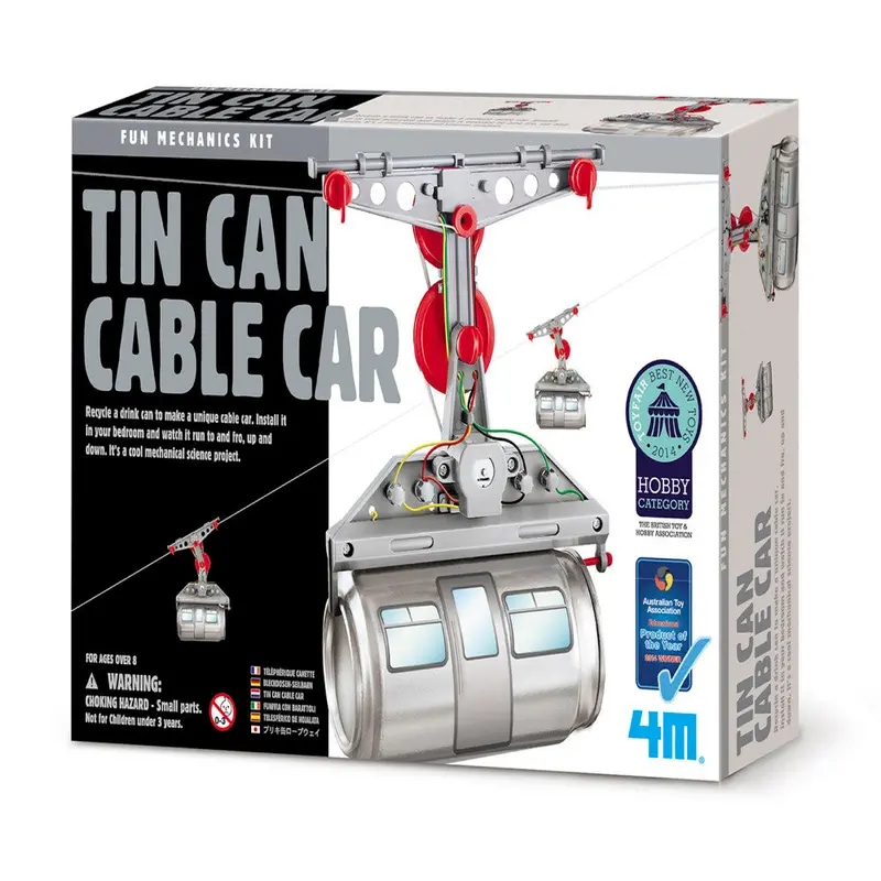 Tin Can Cable Car Kit – Mechanical Engineering Model Building Set