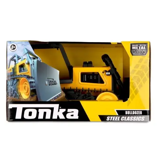 Tonka Steel Classics Bulldozer – Working Blade Action Construction Toy