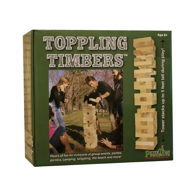 Toppling Timbers Giant Tower Balancing Game – Front Porch Classics