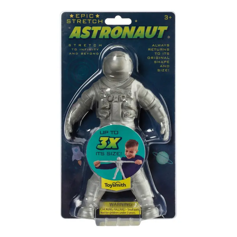 Toysmith Stretch Astronaut – 8-Inch Expandable Figure (Stretches to 24 Inches)