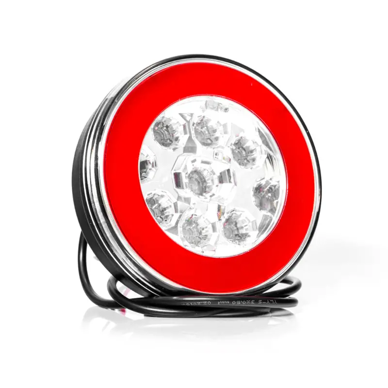 Trailer-Mounted LED Fog Lamp with Neon Accent Lighting