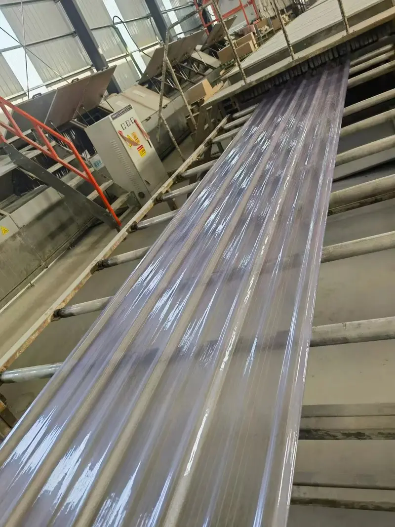 Transparent Corrugated FRP Daylight Roofing Panels – 3.7 ft × 8 ft Fiberglass Siding (FRPCLR)